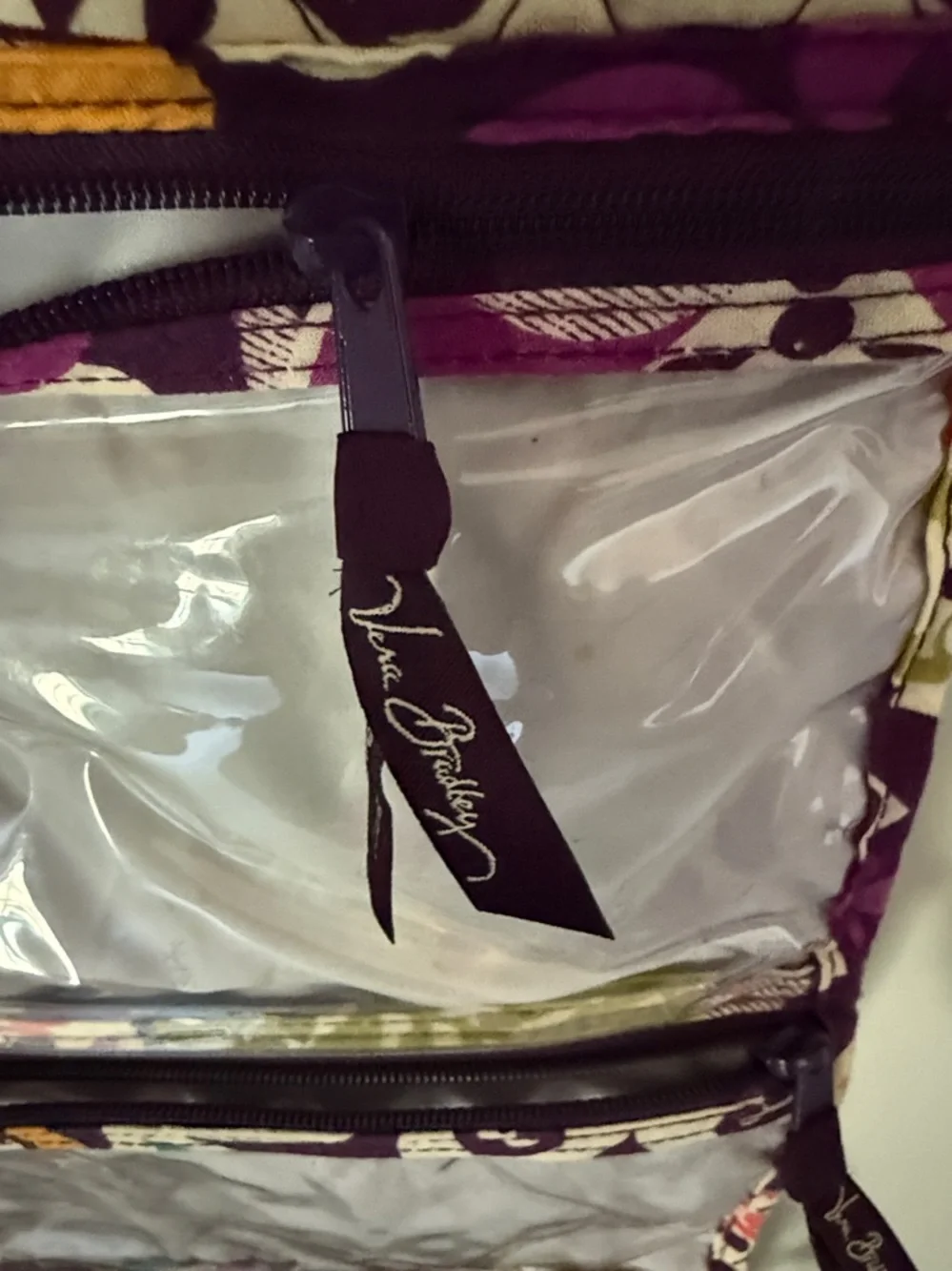 Vera Bradley Purple Multi Quilted Hanging Organizer - Picture 2 of 6